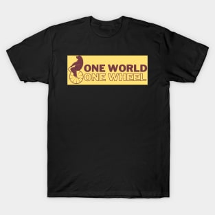 Bär Einrad one World Artist Zirkus T-Shirt